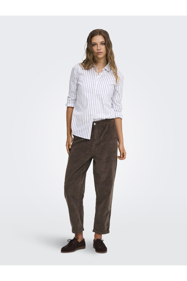 Pantalon velours Chocolate Brown ONLFLORA Longueur 32 ONLY - 1 | ABAIXO